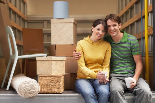 Packing and loading furniture for a student move in Swiss Cottage