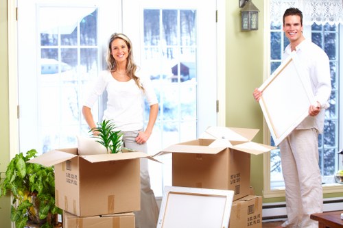 Professional movers handling office relocation logistics in Swiss Cottage